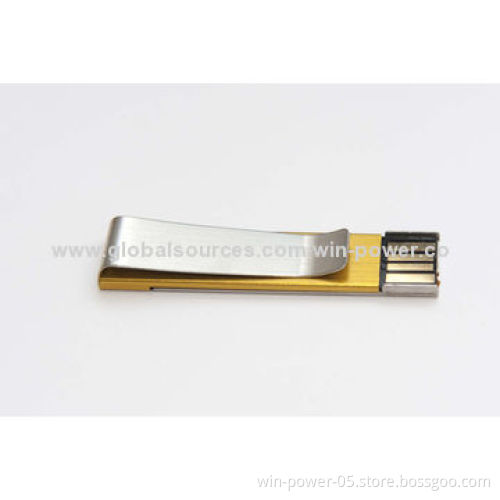 Promotional Mini USB Flash Drives, Book Clip with High-speed USB2.0 Interface, Used for PC